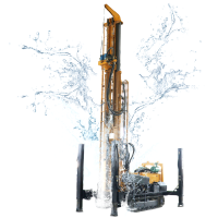 VTZJ-300 Water Well Drilling Rig Machine Pneumatically DTH Steel Crawler Drilling Depth 300M